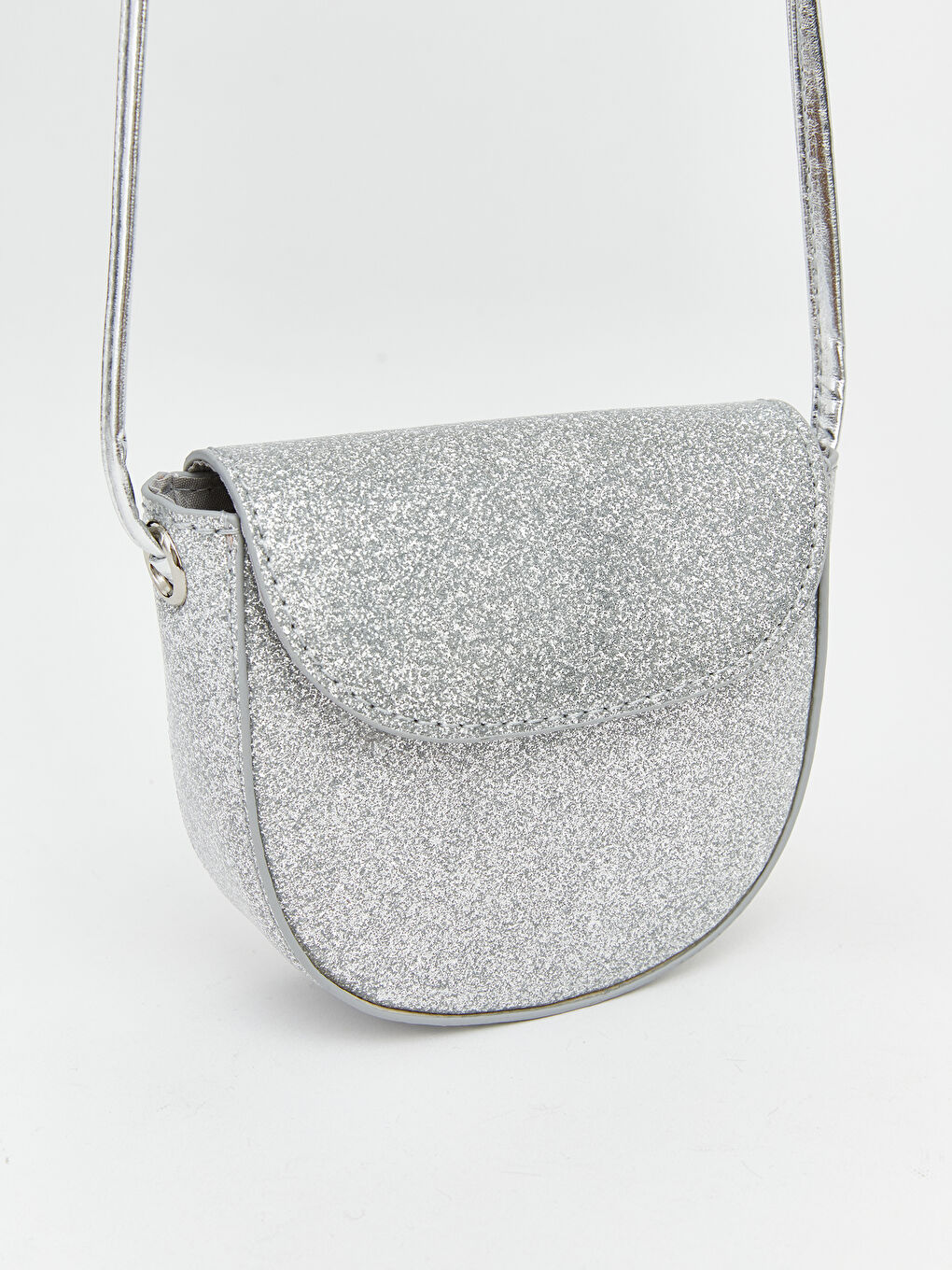 Gri Simli Kız Çocuk Omuz Çantası-1