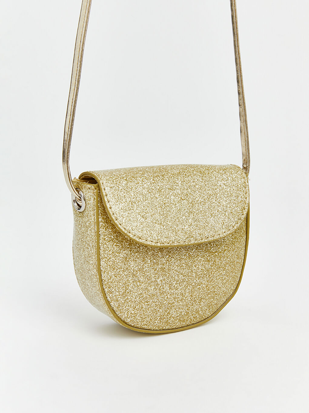 Sarı Simli Kız Çocuk Omuz Çantası-1