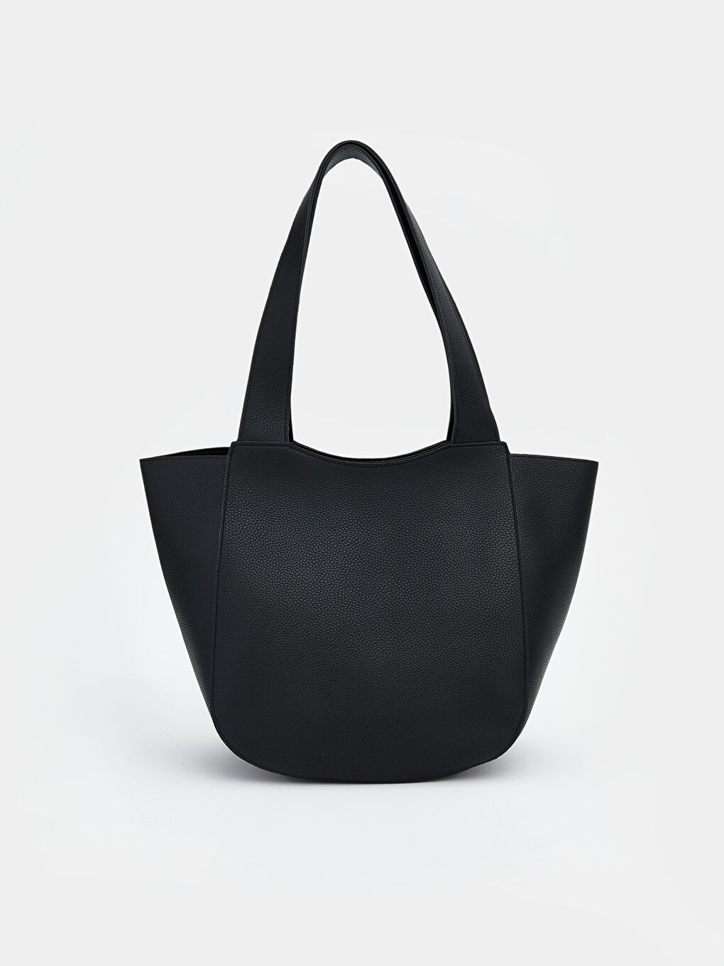 Leather-look shoulder bag for women