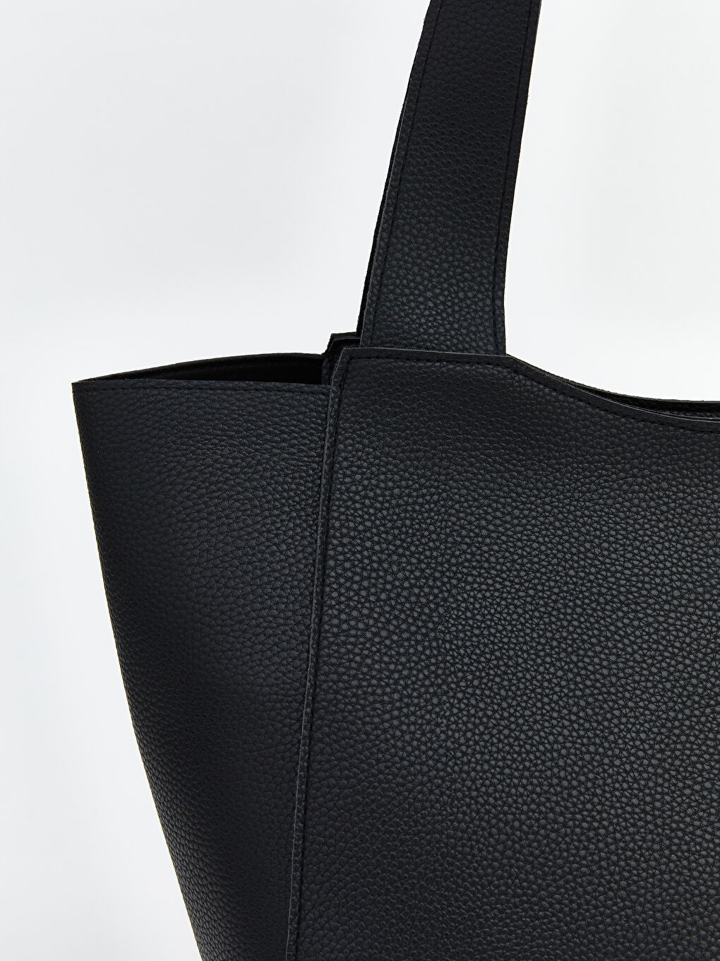 Leather-look shoulder bag for women-2