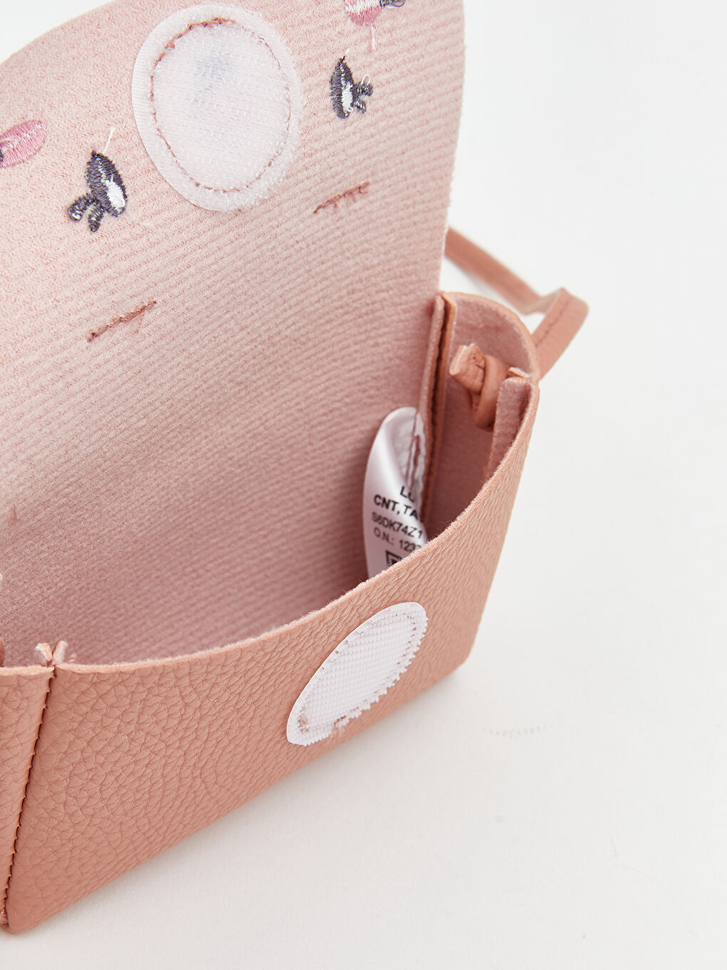 Pembe Hayvan Figürlü Kız Bebek Omuz Çantası-2