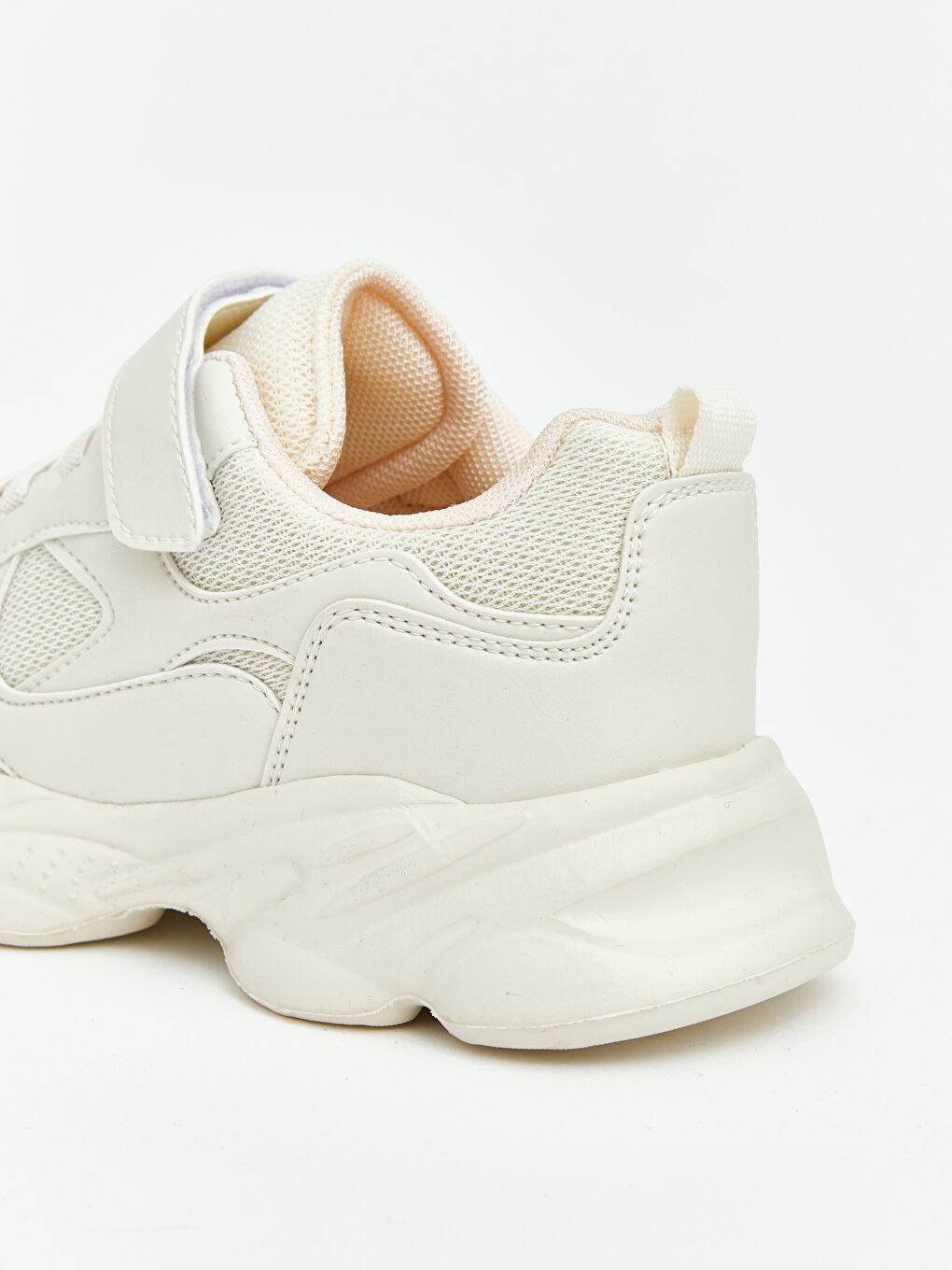 Bej Bağcıklı Kadın Spor Ayakkabı-4