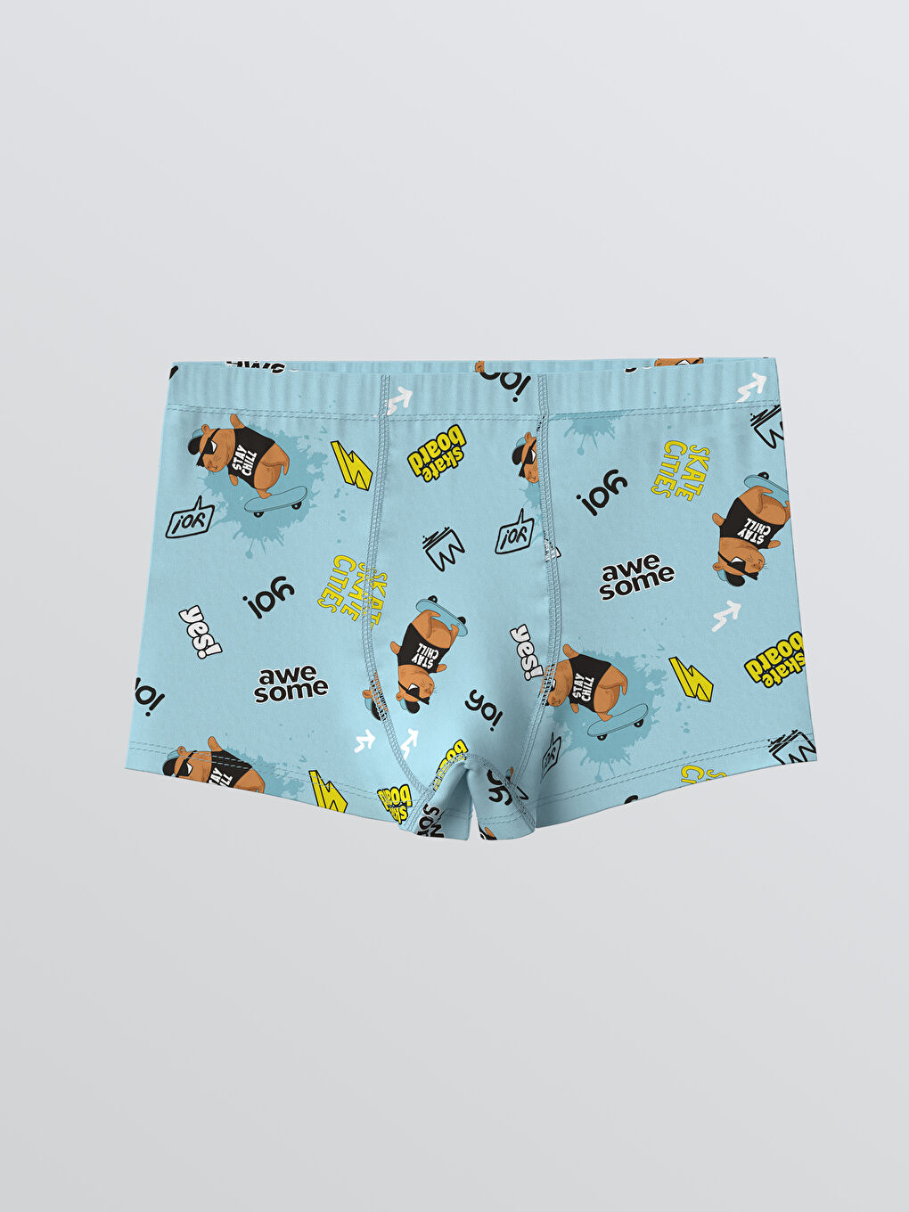 Boy BLUE Boxer Trunks-2
