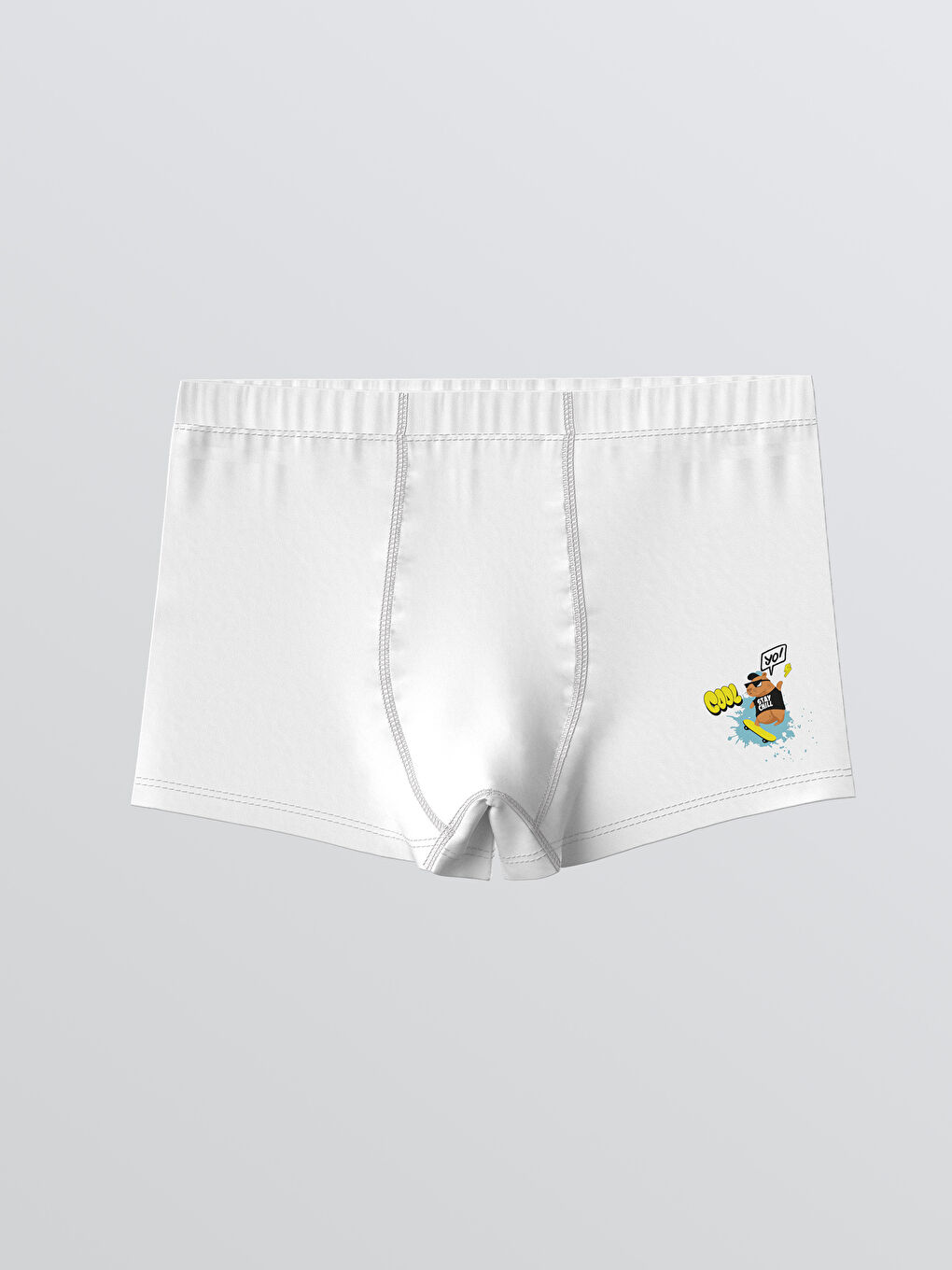 Boy BLUE Boxer Trunks-3