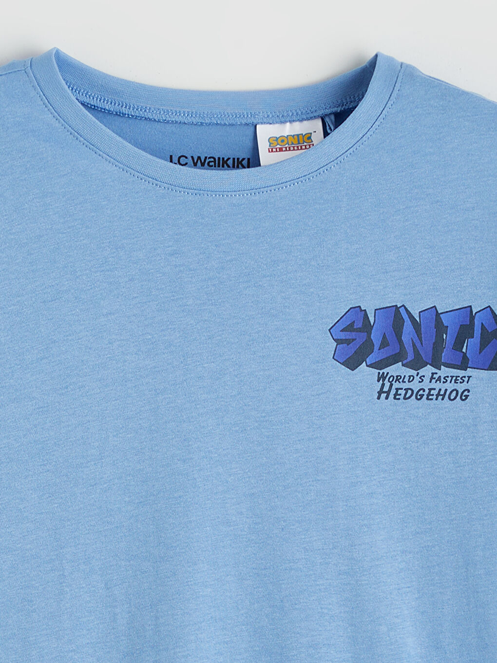 Mavi Sonic Baskılı Erkek Çocuk Şortlu Pijama Takımı-2