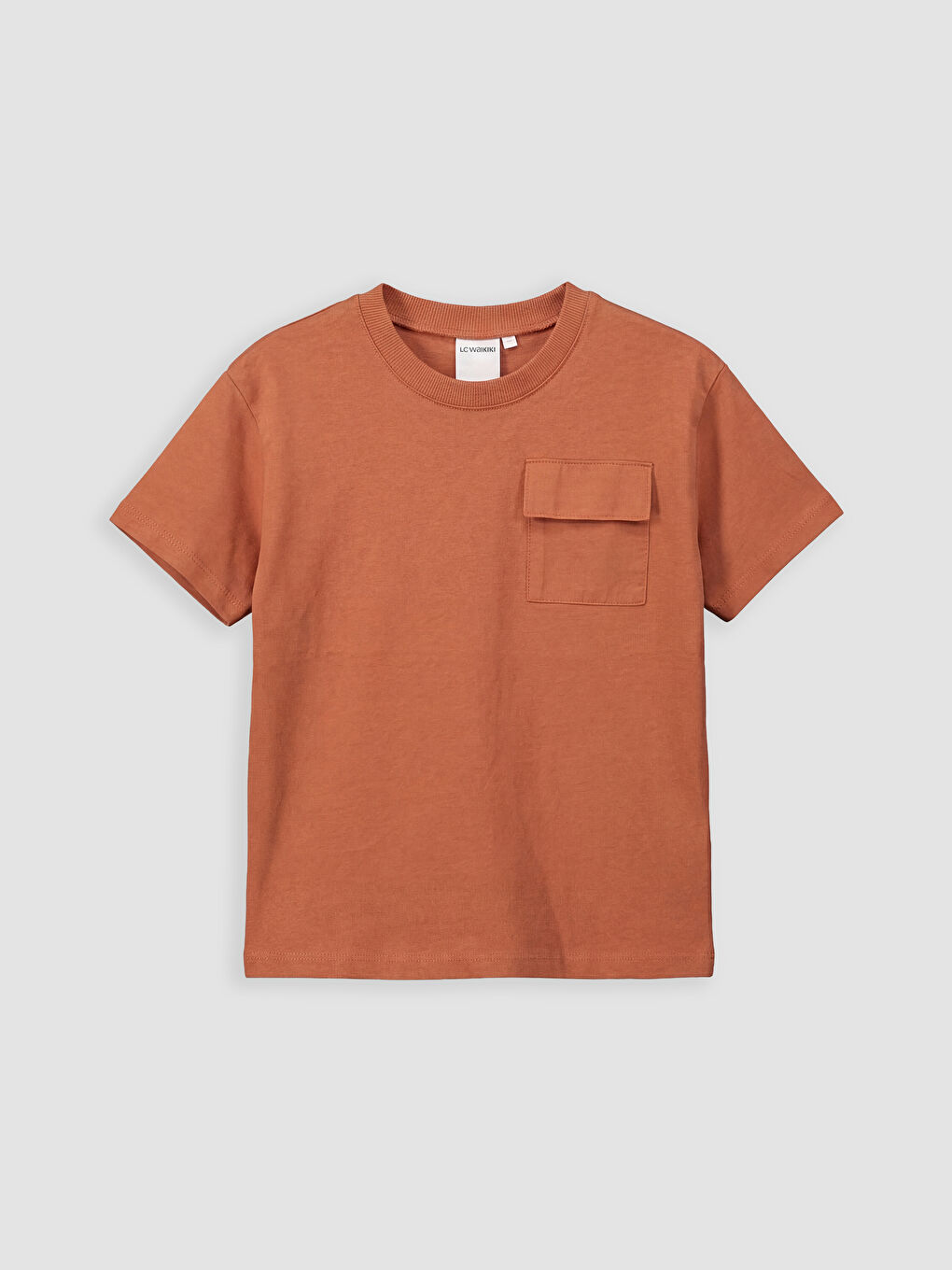 T-shirt à col rond avec poche pour garçon