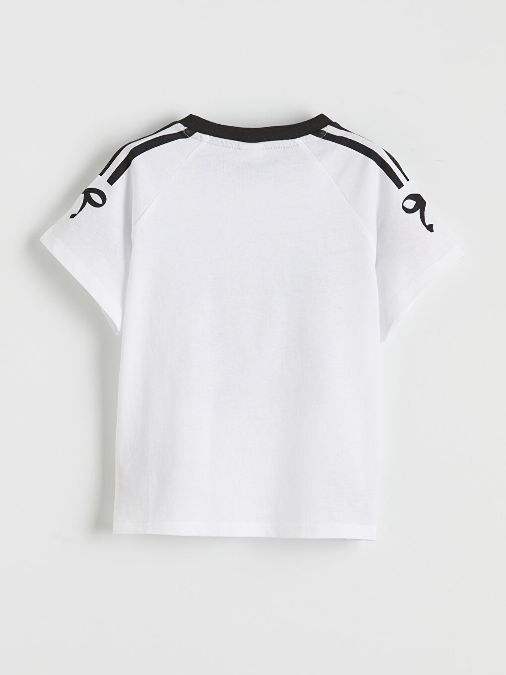 Beyaz Malibu Baskılı Kız Çocuk Tişört-1