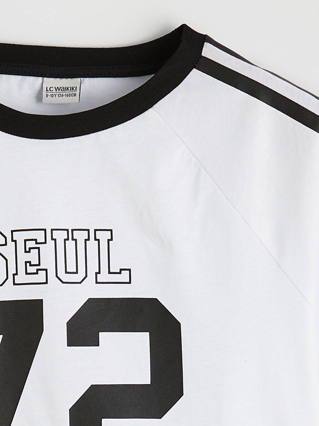 Beyaz Baskılı Kız Çocuk Tişört-1