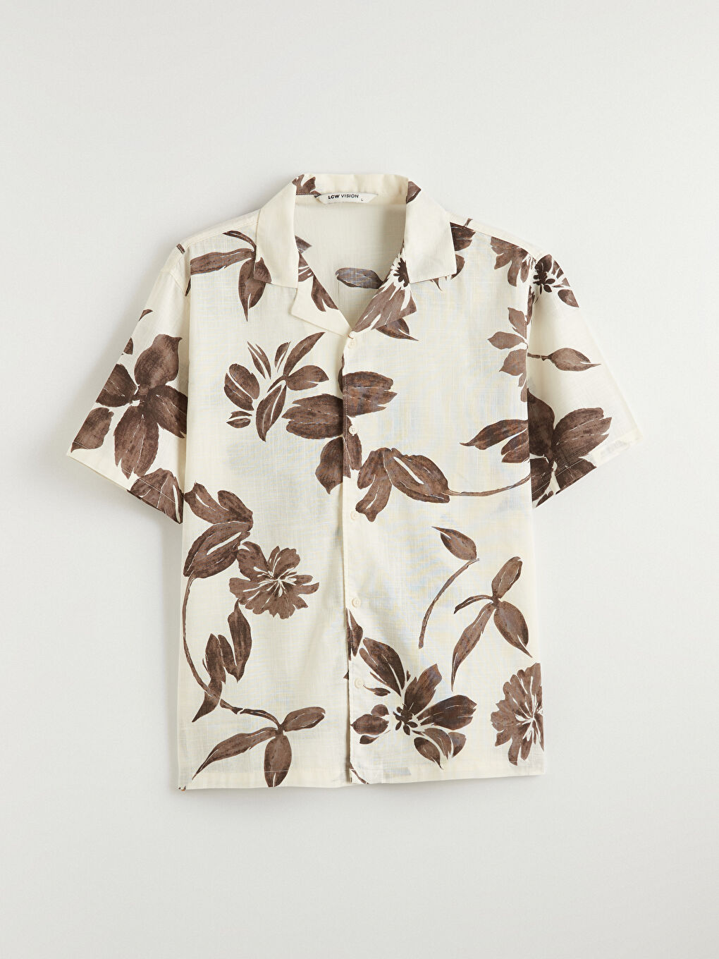 Cămașă Bărbați cu Guler Resort cu Imprimeu Floral-4