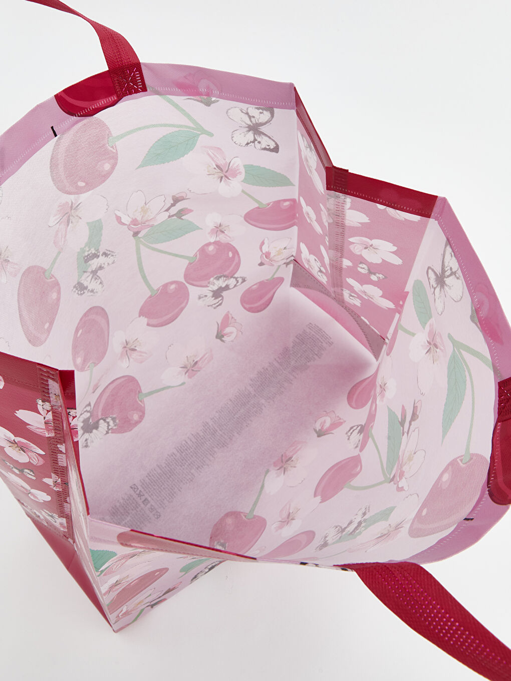 Kiraz Baskılı Alışveriş Çantası-2