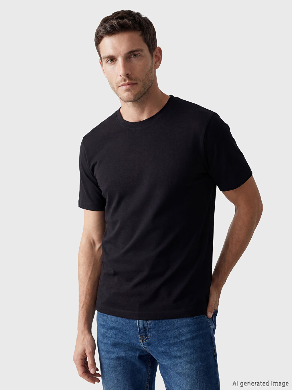 T-shirt à col rond pour homme