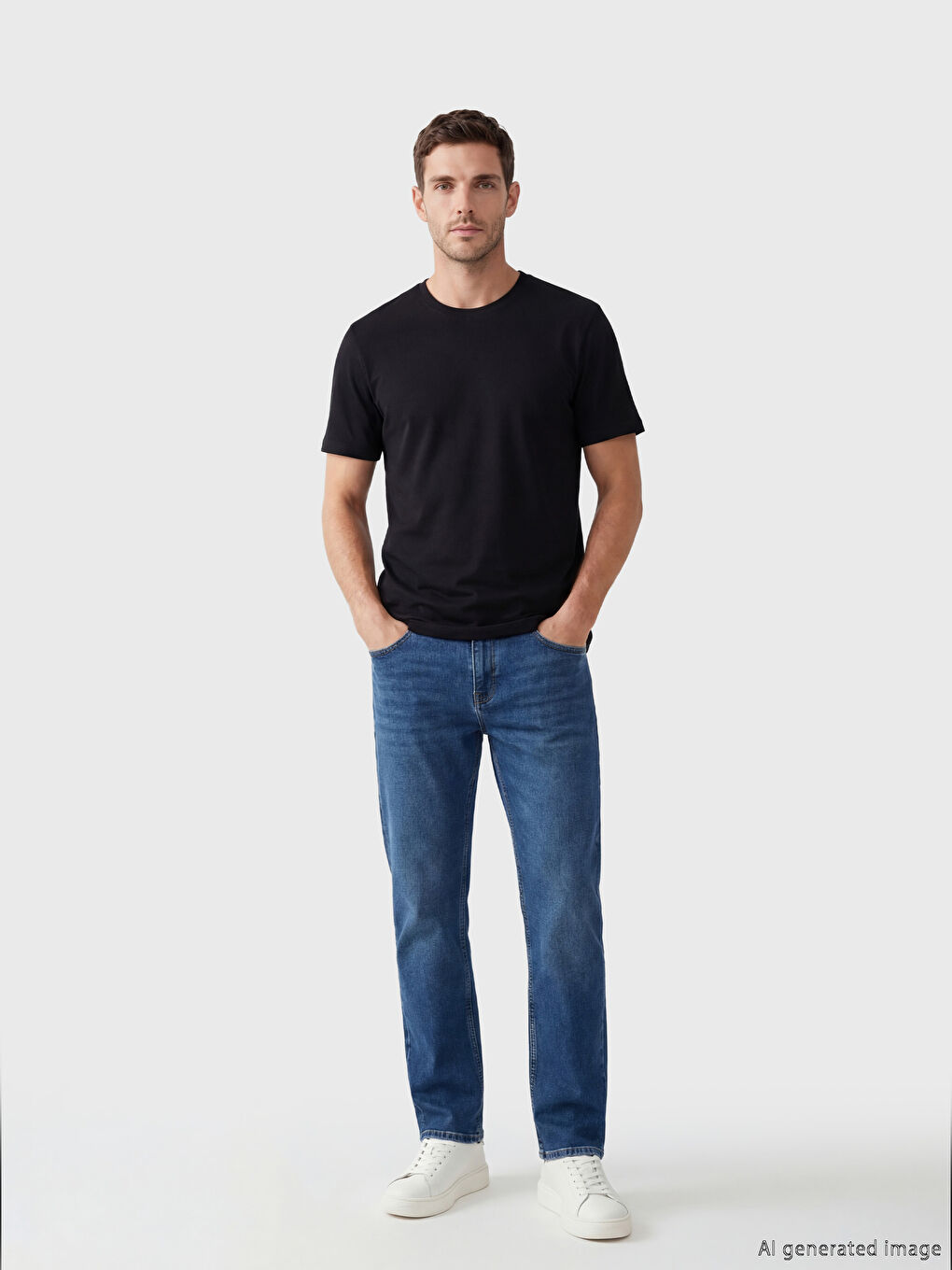 T-shirt à col rond pour homme-1