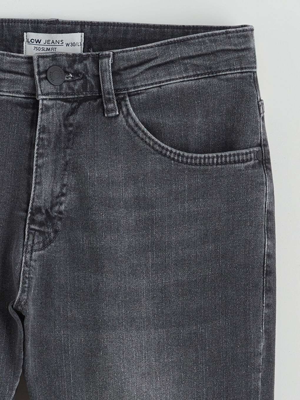 Gri 750 Slim Fit Erkek Jean Pantolon-5