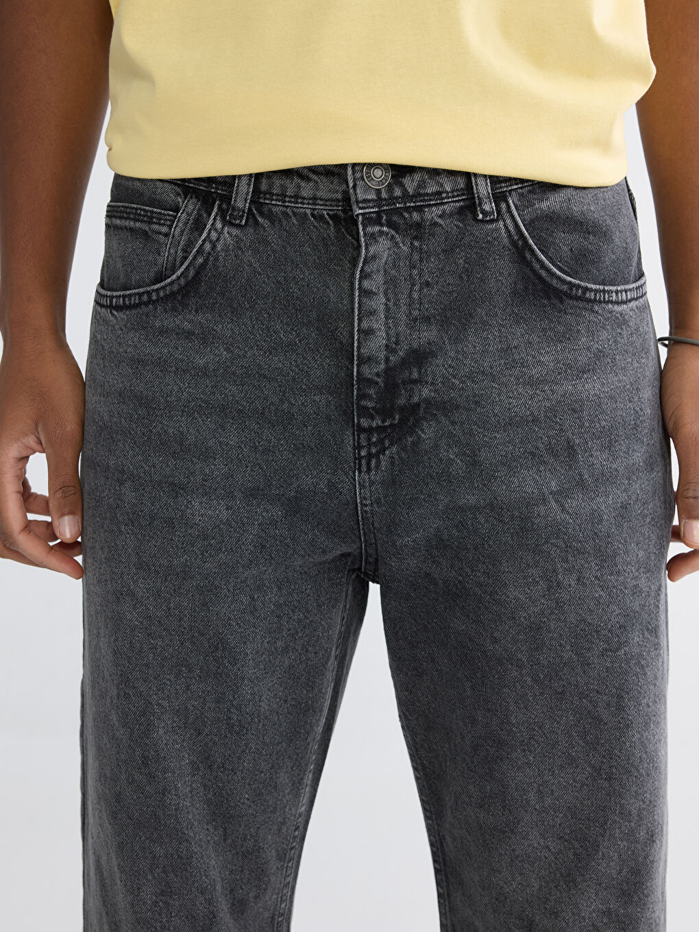 Antrasit 745 Baggy Fit Erkek Jean Pantolon-2