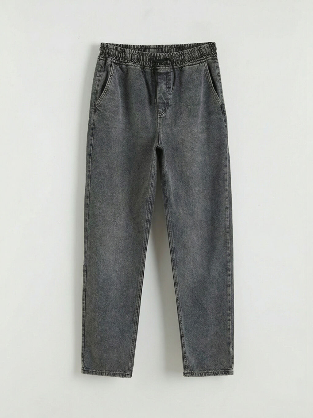 Antrasit Baggy Fit Erkek Jean Pantolon-4