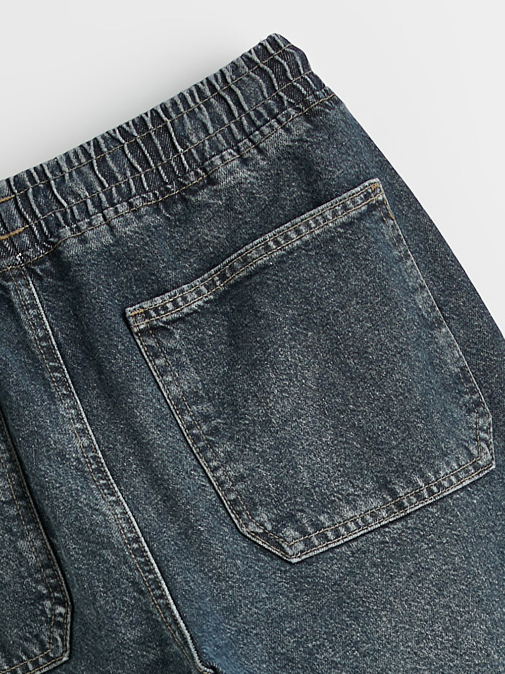 Yeşil Straight Fit Erkek Jean Pantolon-6