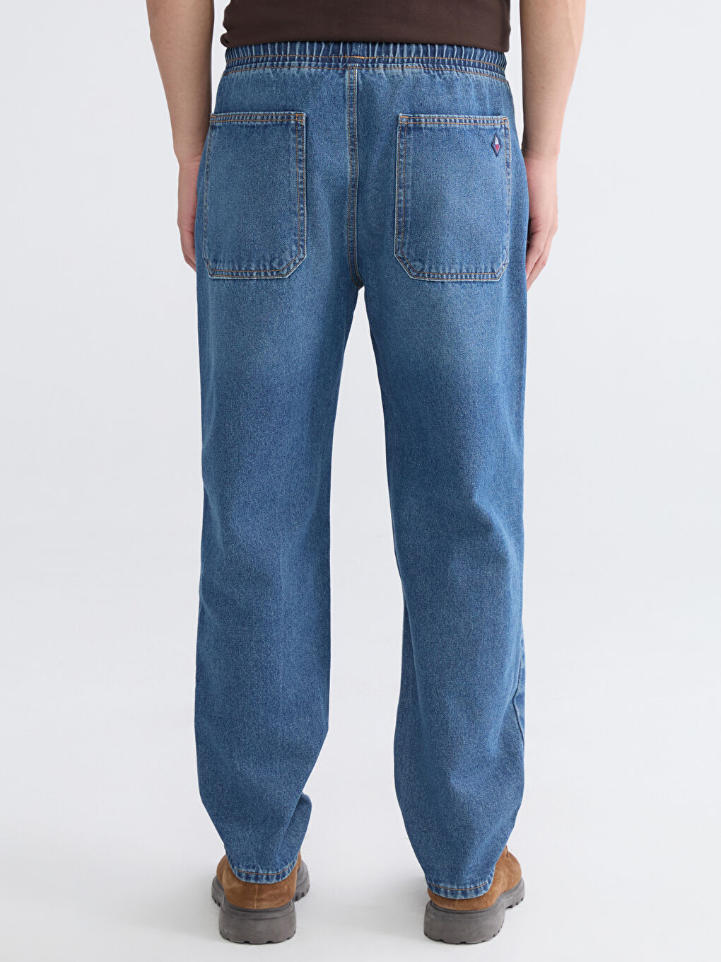 İndigo Loose Fit Erkek Jean Pantolon-3