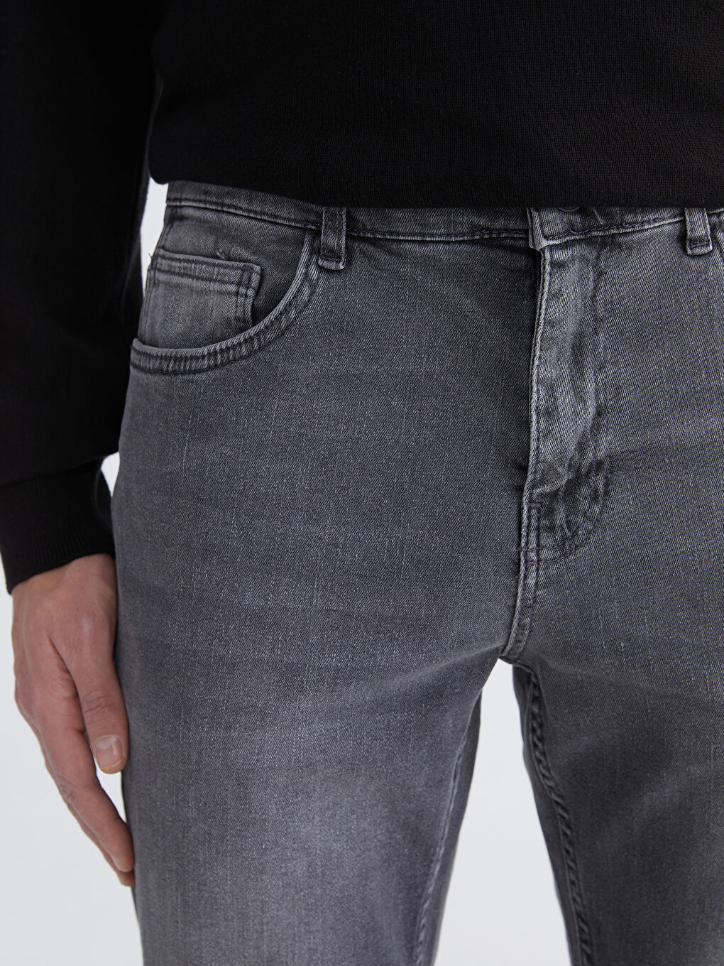 Gri 779 Regular Fit Erkek Jean Pantolon-2