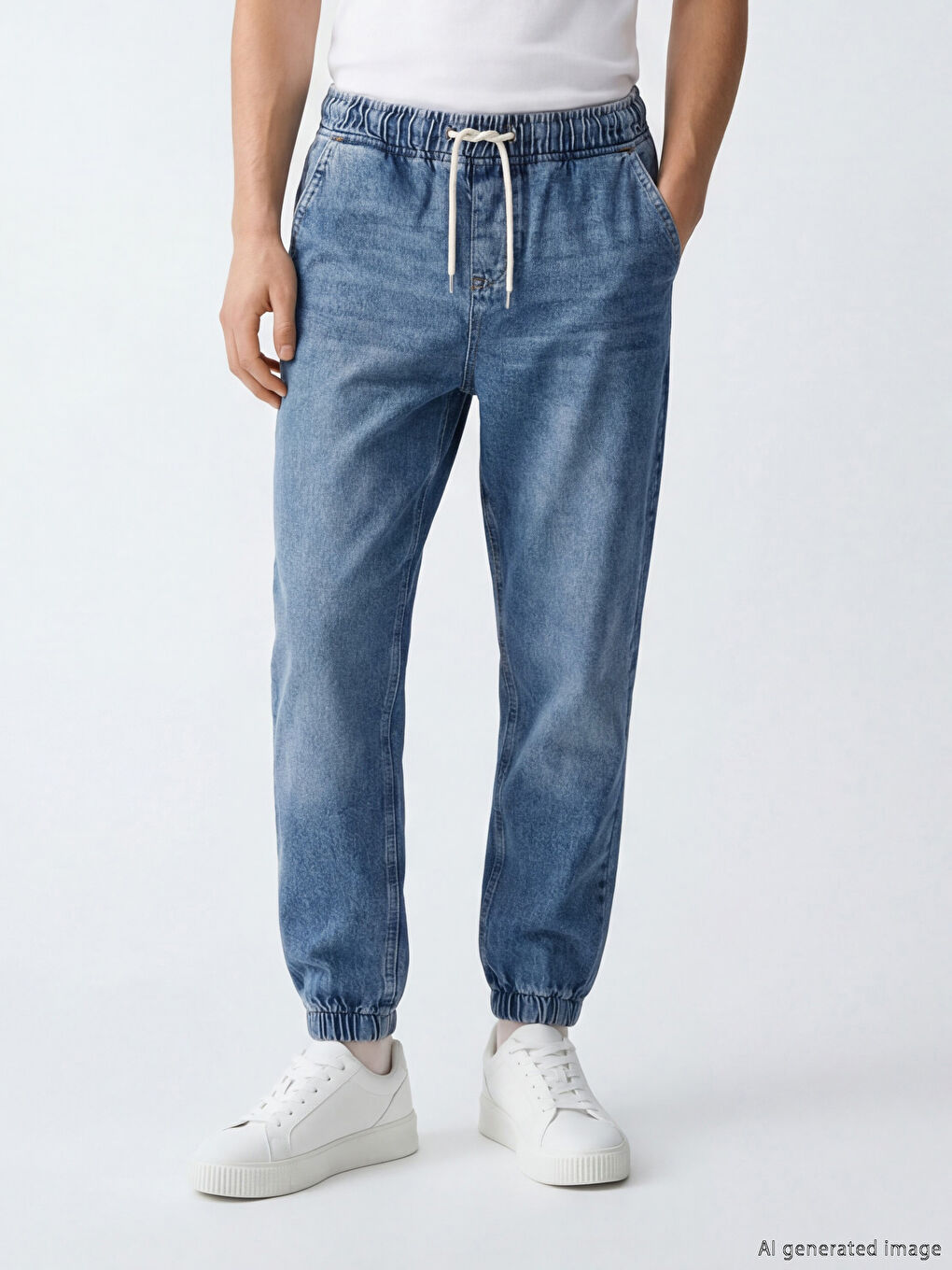 İndigo Jogger Fit Erkek Jean Pantolon-1