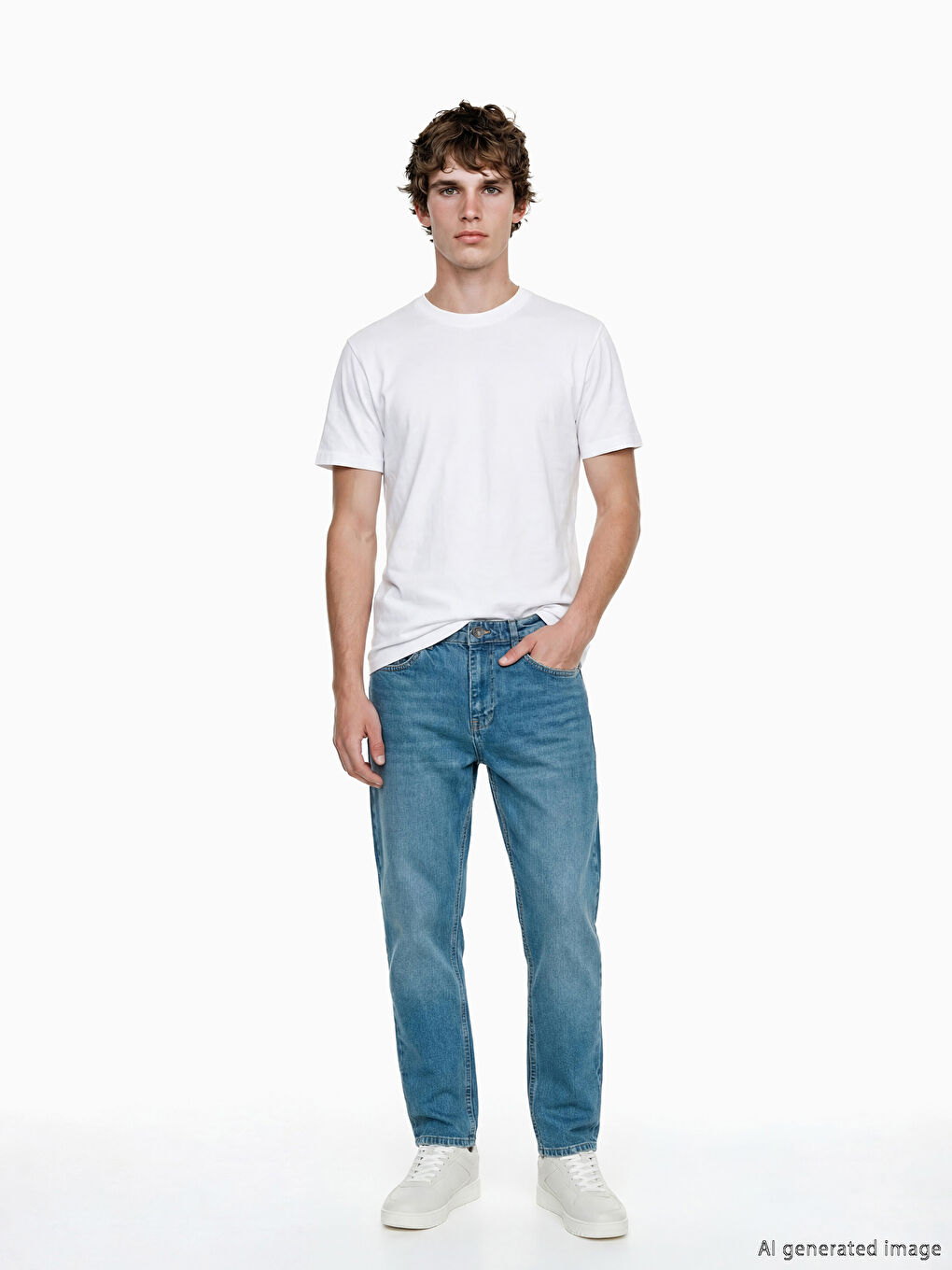 Yeşil 710 Loose Fit Erkek Jean Pantolon