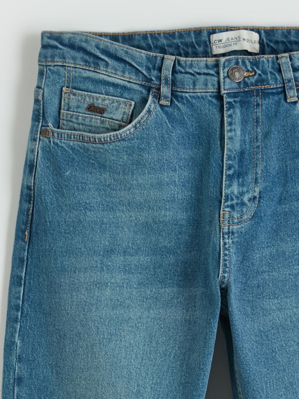 Yeşil 710 Loose Fit Erkek Jean Pantolon-6