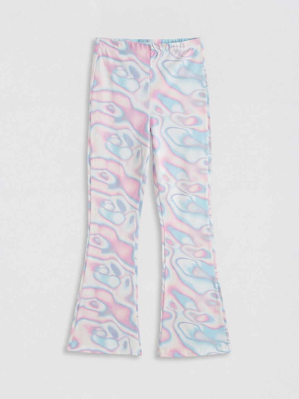 Karışık Batik Desenli Kız Çocuk İspanyol Paça Tayt