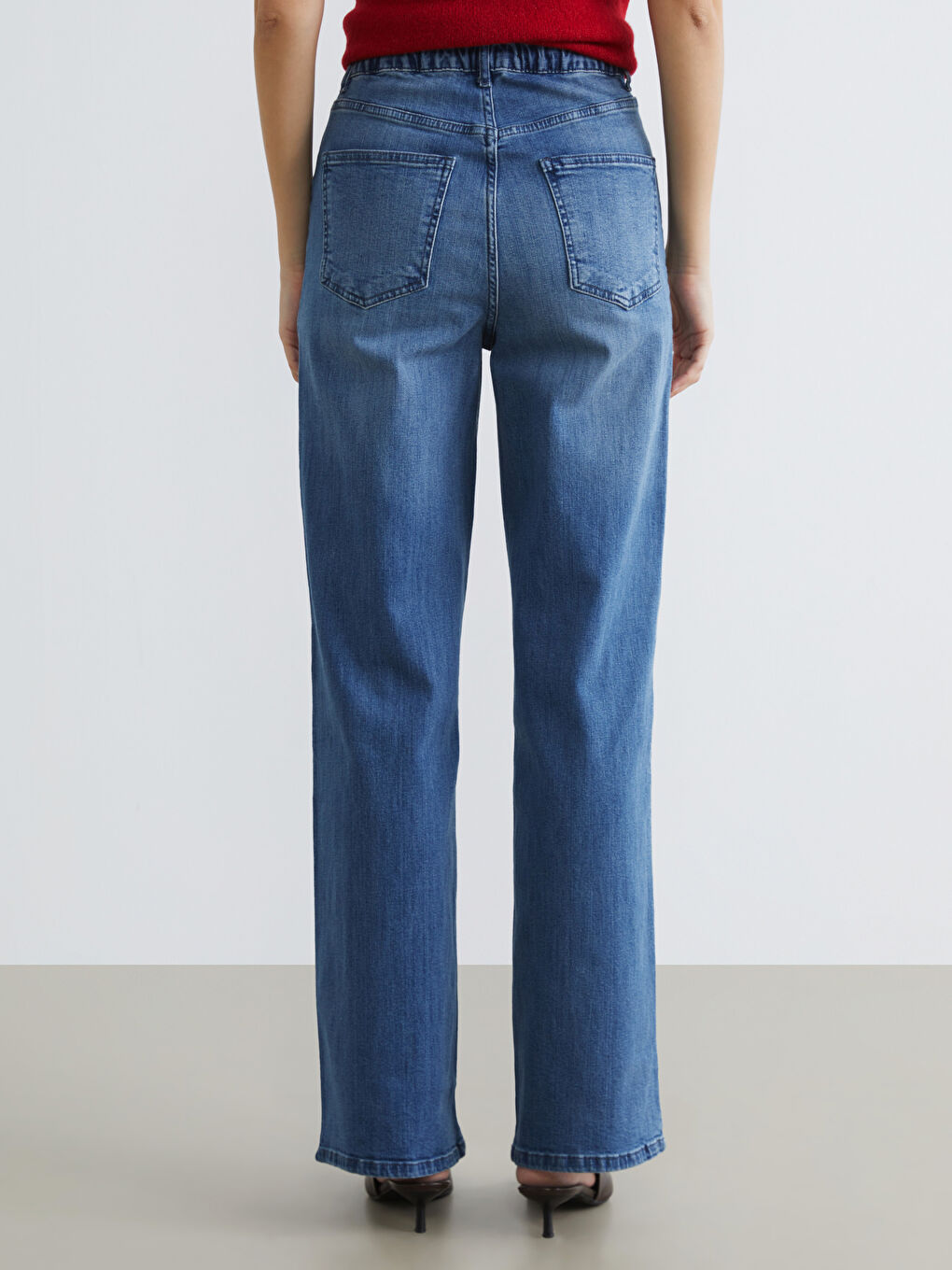 Wideleg Women's Jean Pants-3