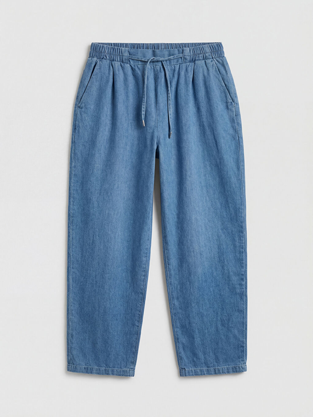 Elastic Waist Regular Fit Women's Jeans