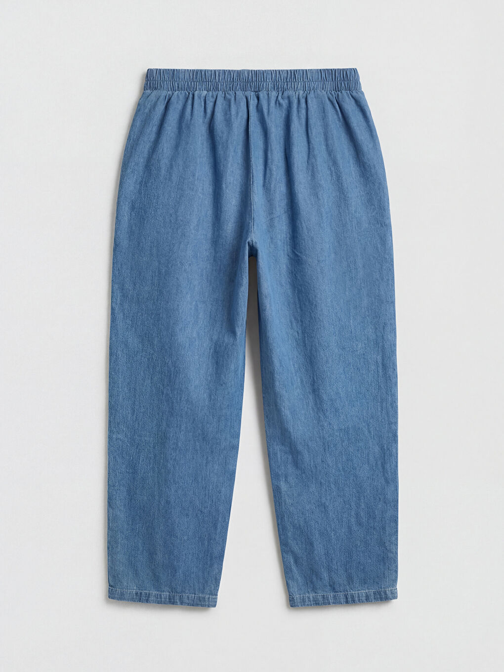 Elastic Waist Regular Fit Women's Jeans-1