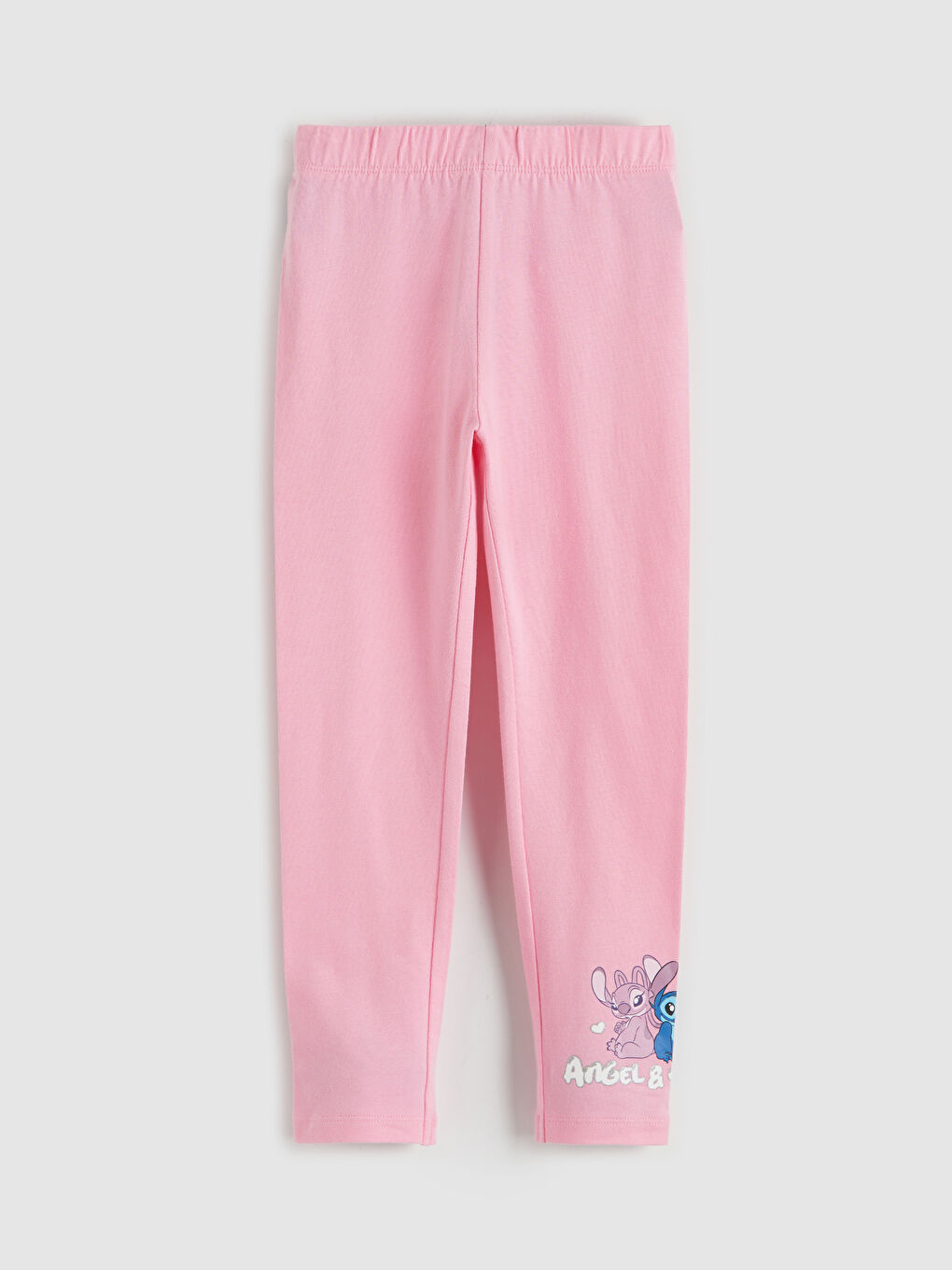 Stitch and Angel Printed Girl's T-Shirt and Leggings-2