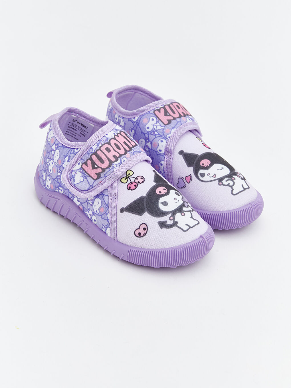 Lila Kuromi Baskılı Kız Bebek Panduf