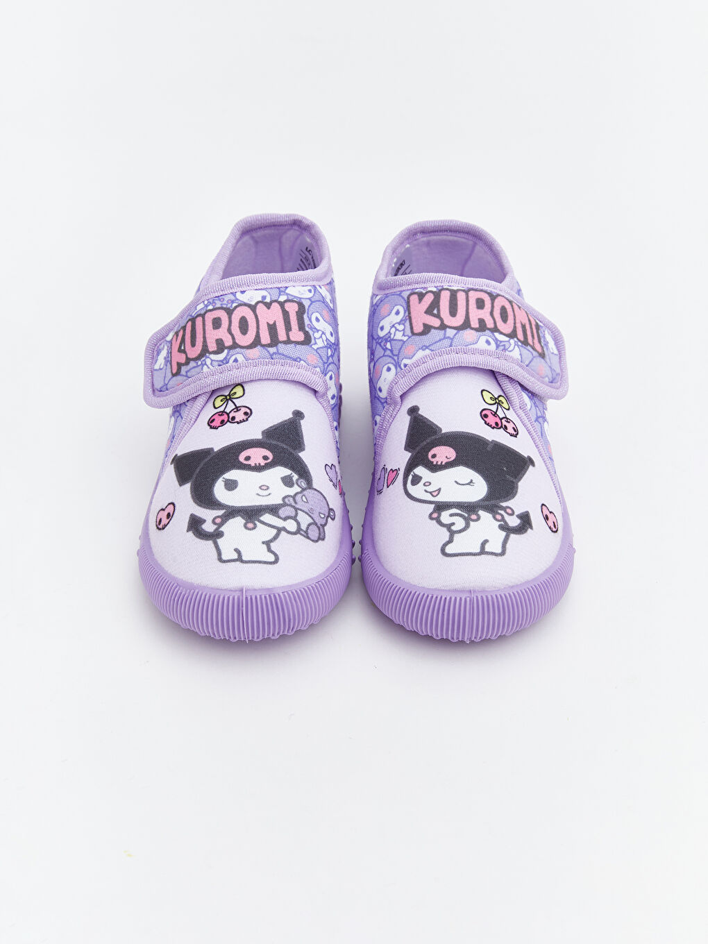 Lila Kuromi Baskılı Kız Bebek Panduf-2