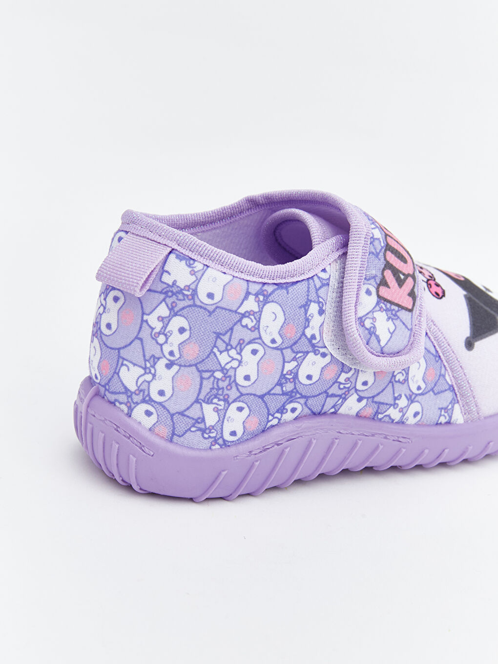 Lila Kuromi Baskılı Kız Bebek Panduf-4