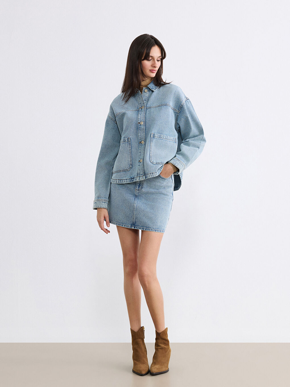 Standart Fit Mini Jean Etek