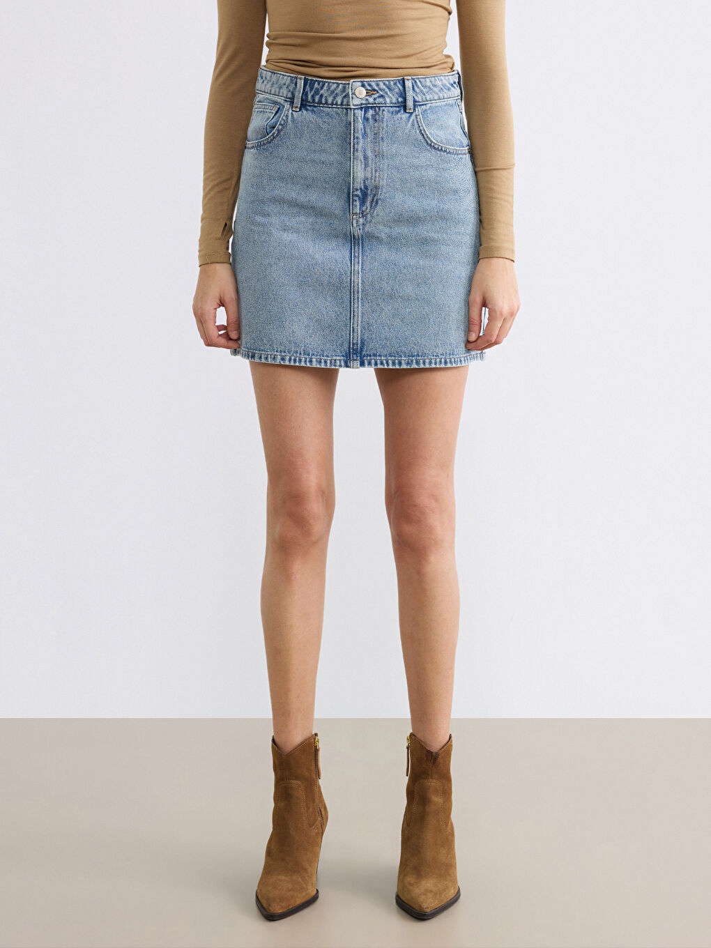 Standart Fit Mini Jean Etek-1