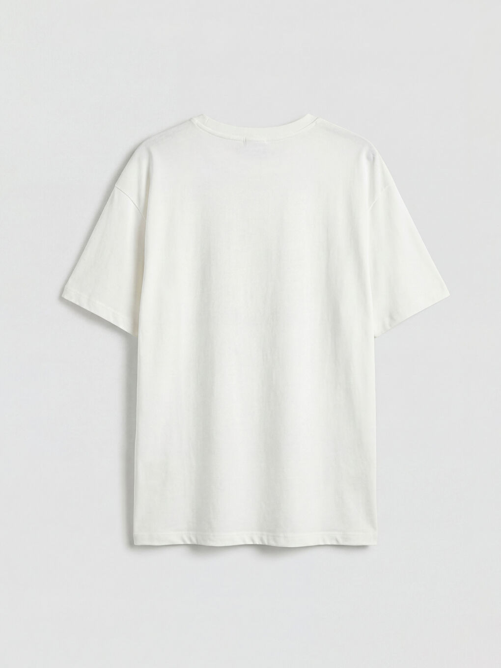 Ekru Bisiklet Yaka Baskılı Kız Çocuk 2'li Tişört-4