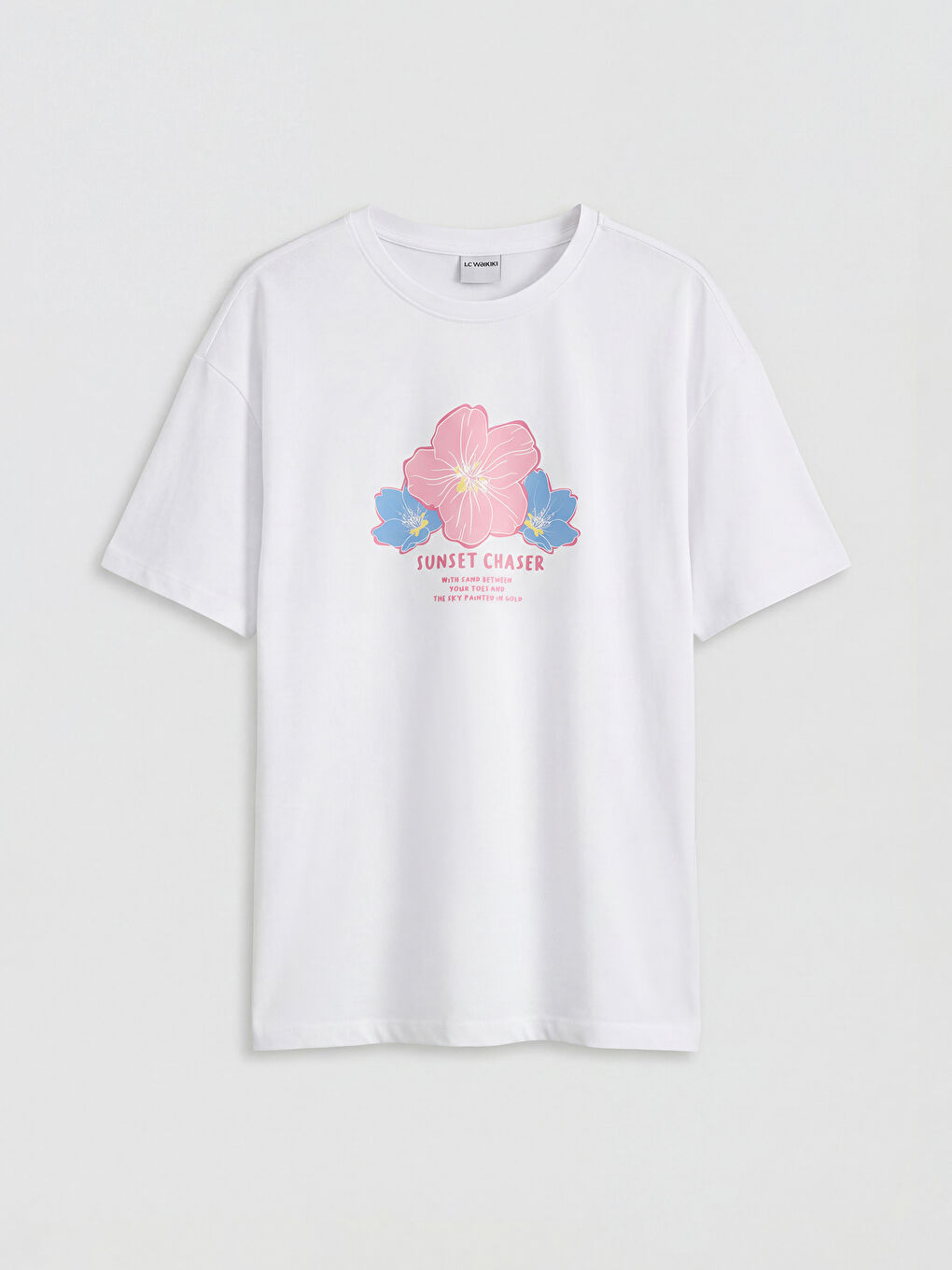 Pembe Bisiklet Yaka Baskılı Kız Çocuk Tişört 2'li-3