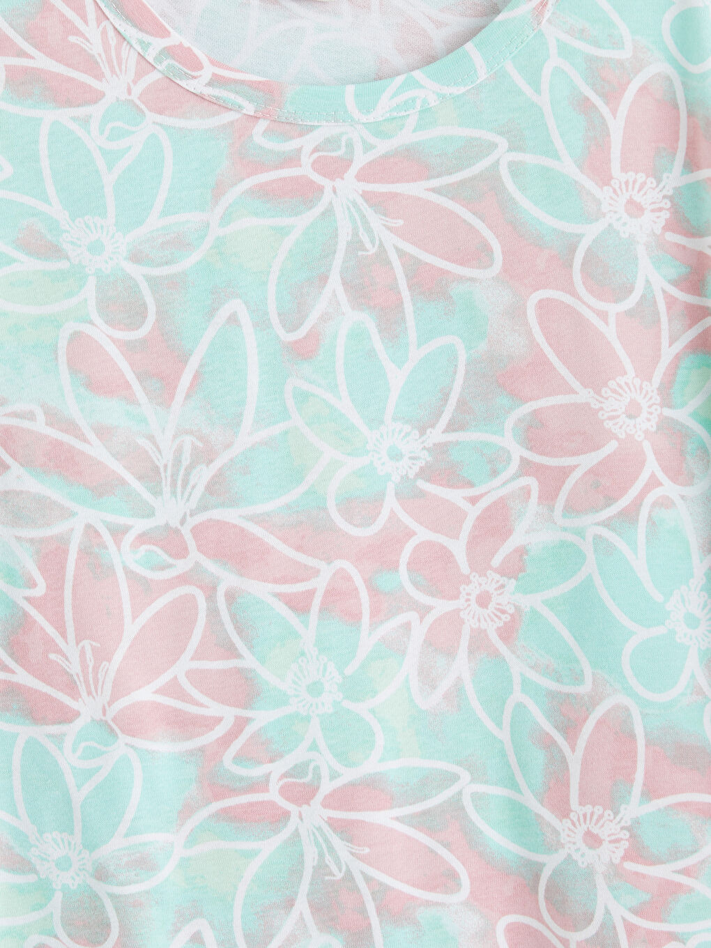 Pembe Bisiklet Yaka Desenli Kız Çocuk 2'li Tişört-6