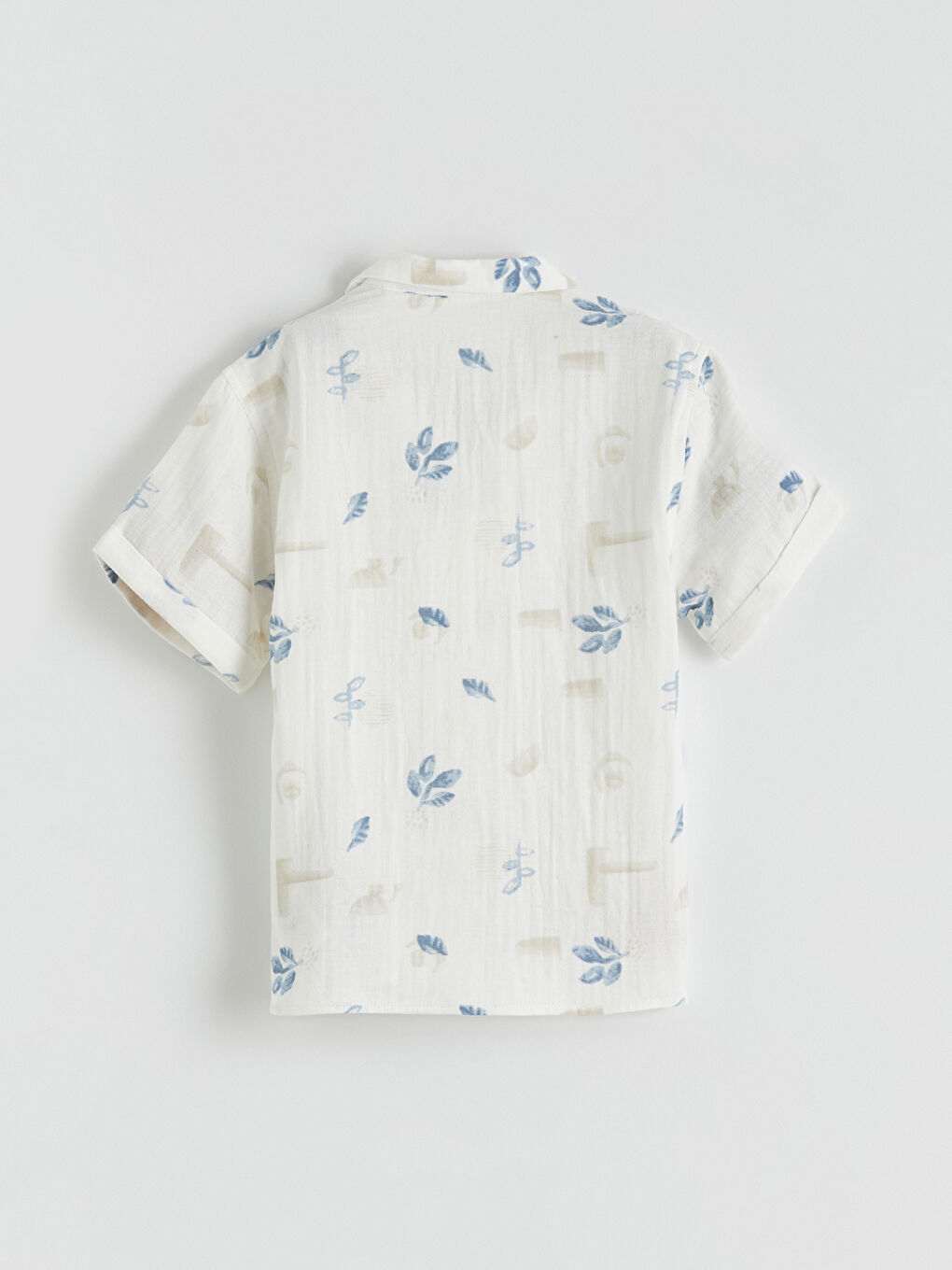 Patterned Poplin Shirt for Boys-2