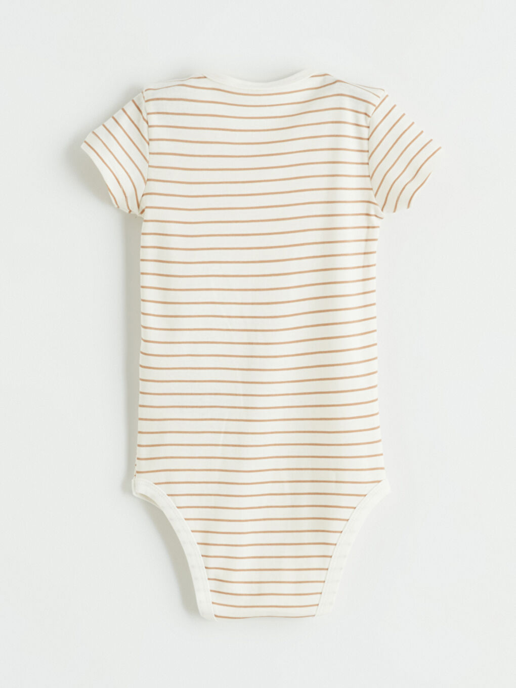 Kahverengi  Bisiklet Yaka Erkek Bebek Çıtçıtlı Body 2'li-7