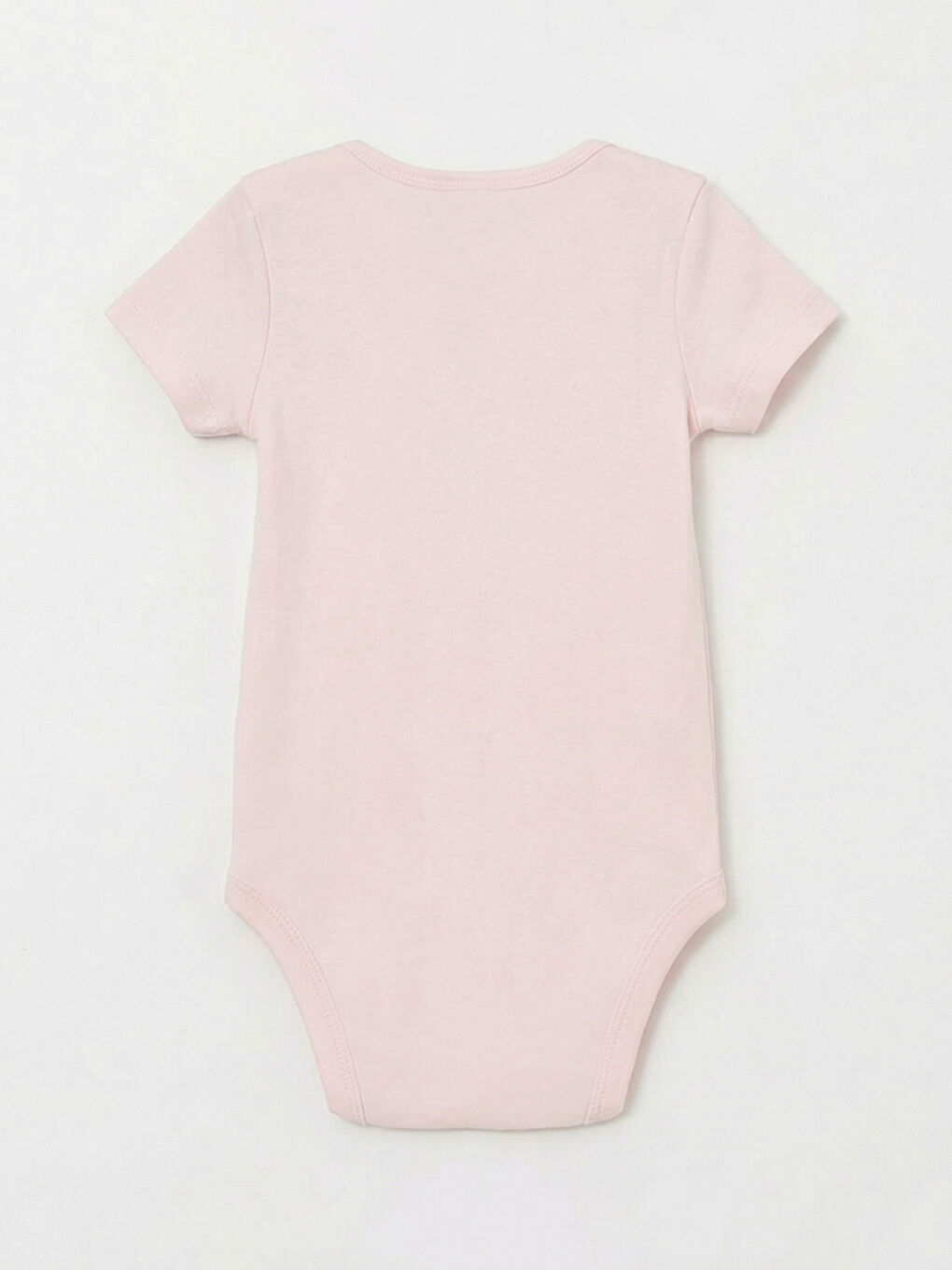 Ekru Tavşan Baskılı Kız Bebek Çıtçıtlı Body 3'lü-2