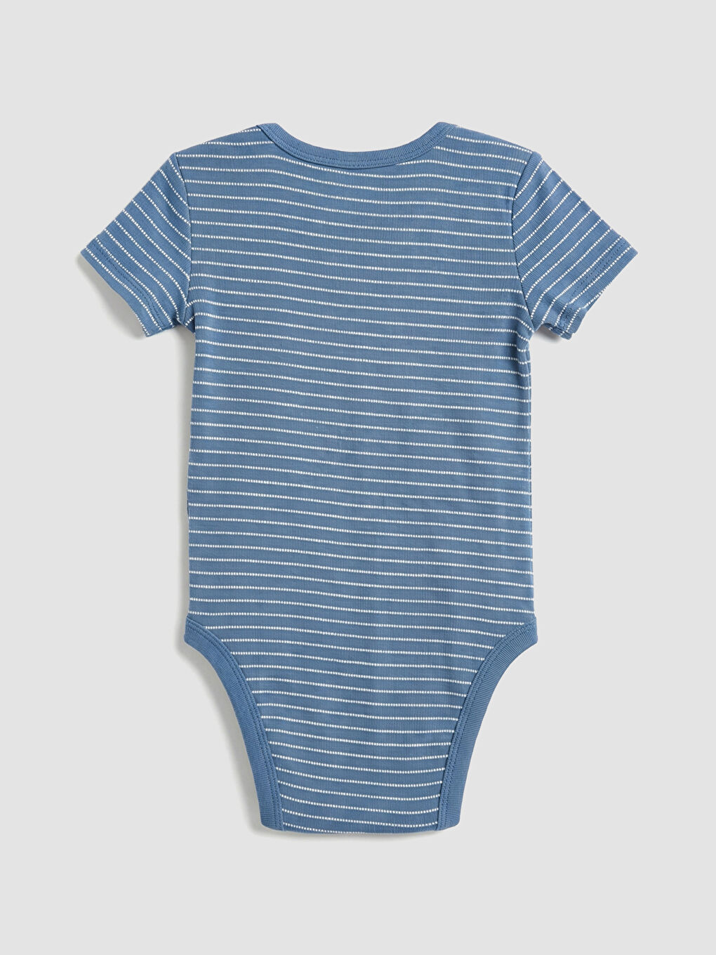 Mavi Desenli Erkek Bebek Kısa Kollu Çıtçıtlı Body 3'lü-2