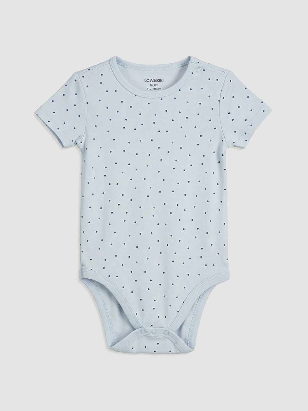 Mavi Desenli Erkek Bebek Kısa Kollu Çıtçıtlı Body 3'lü-5