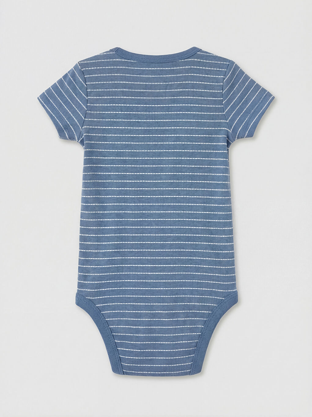 Mavi Desenli Erkek Bebek Kısa Kollu Çıtçıtlı Body 3'lü-2