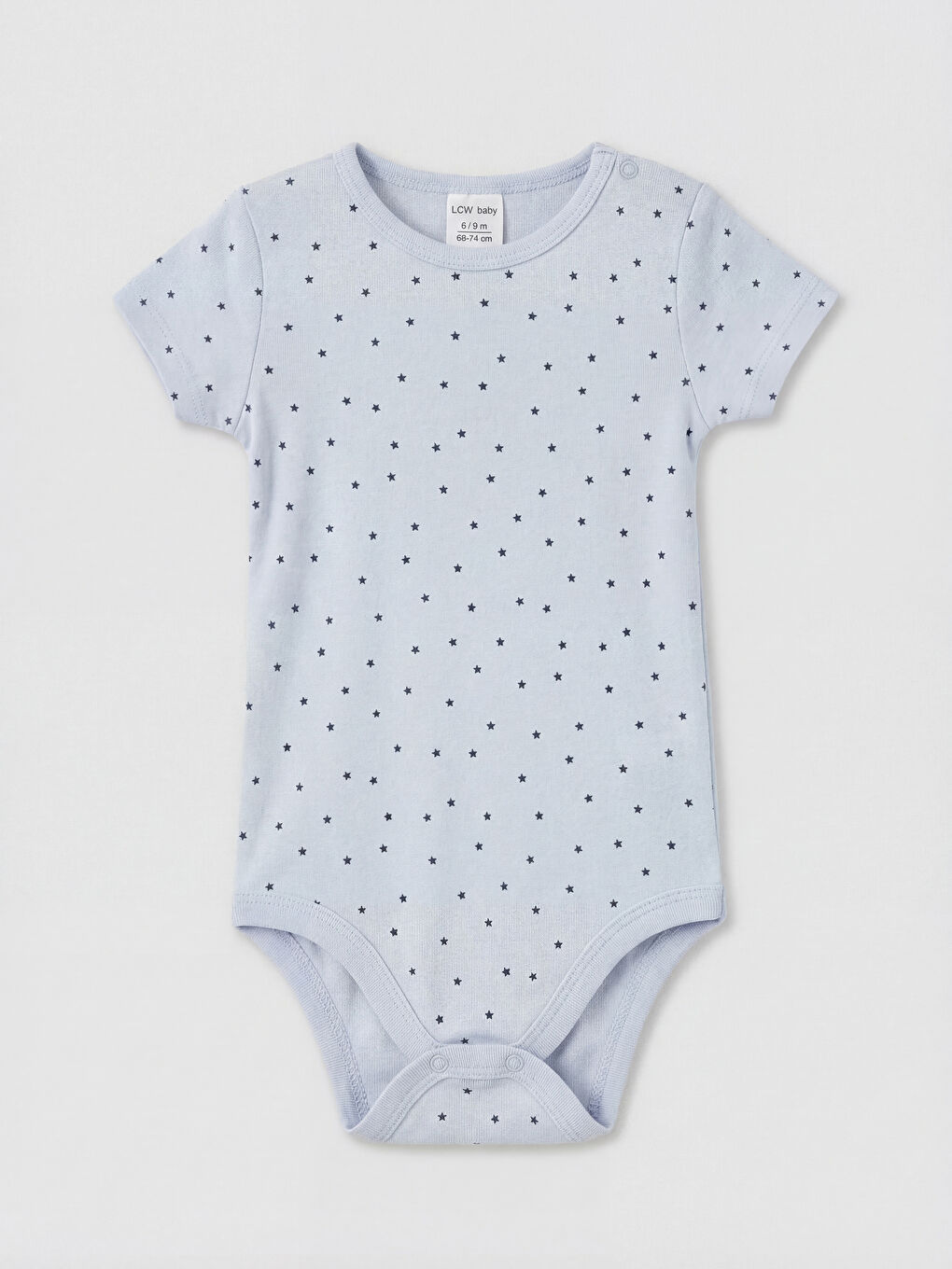 Mavi Desenli Erkek Bebek Kısa Kollu Çıtçıtlı Body 3'lü-5