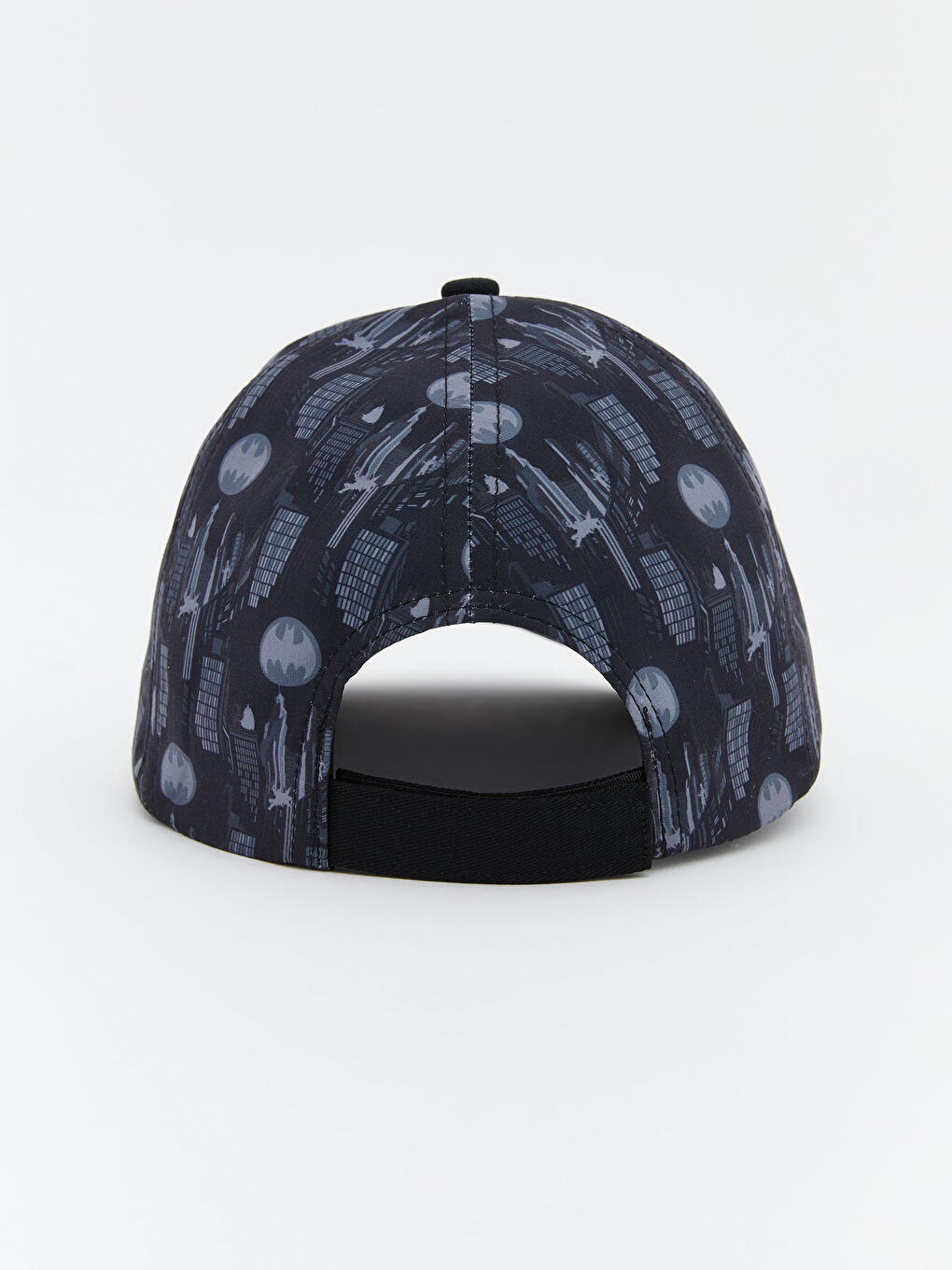 Siyah Batman Baskılı Erkek Bebek Kep Şapka -2