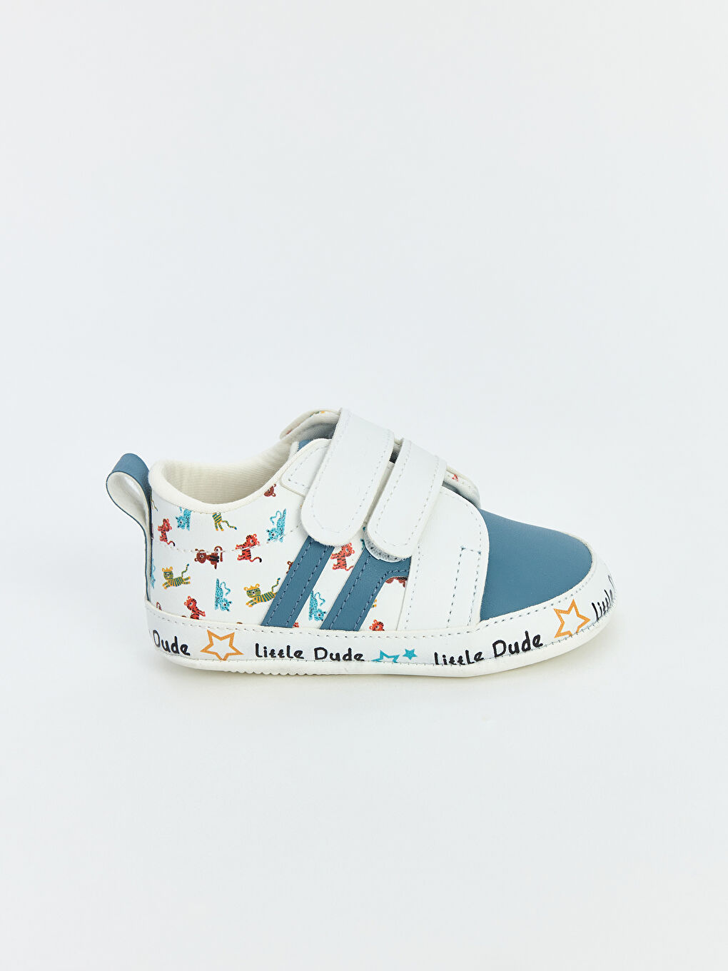 Beyaz Erkek Bebek Yürüme Öncesi Ayakkabı-1