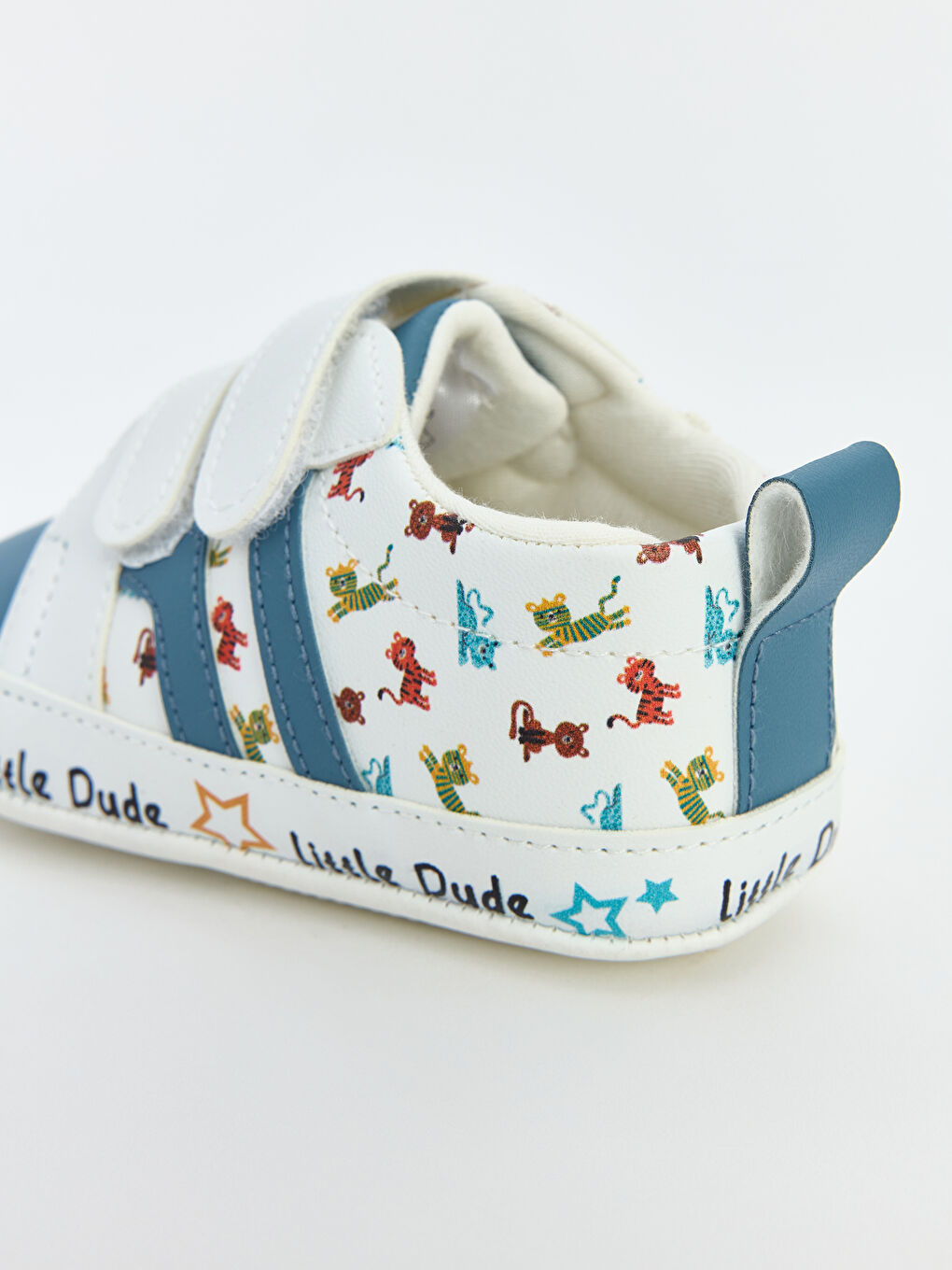 Beyaz Erkek Bebek Yürüme Öncesi Ayakkabı-3