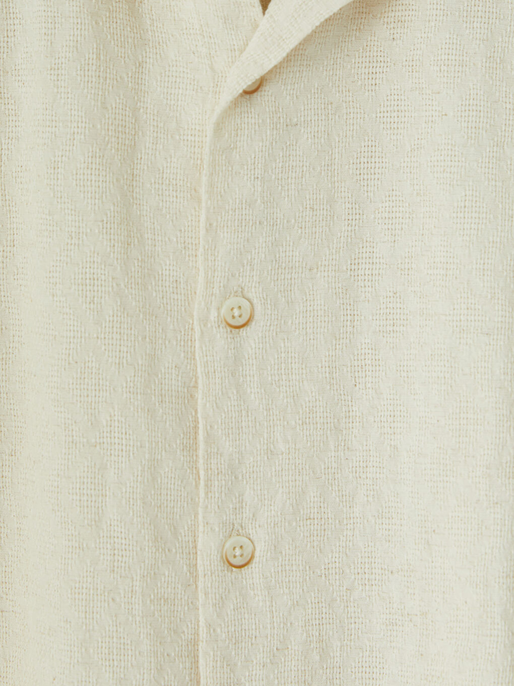 Ekru Keten Karışımlı Erkek Çocuk Gömlek-2