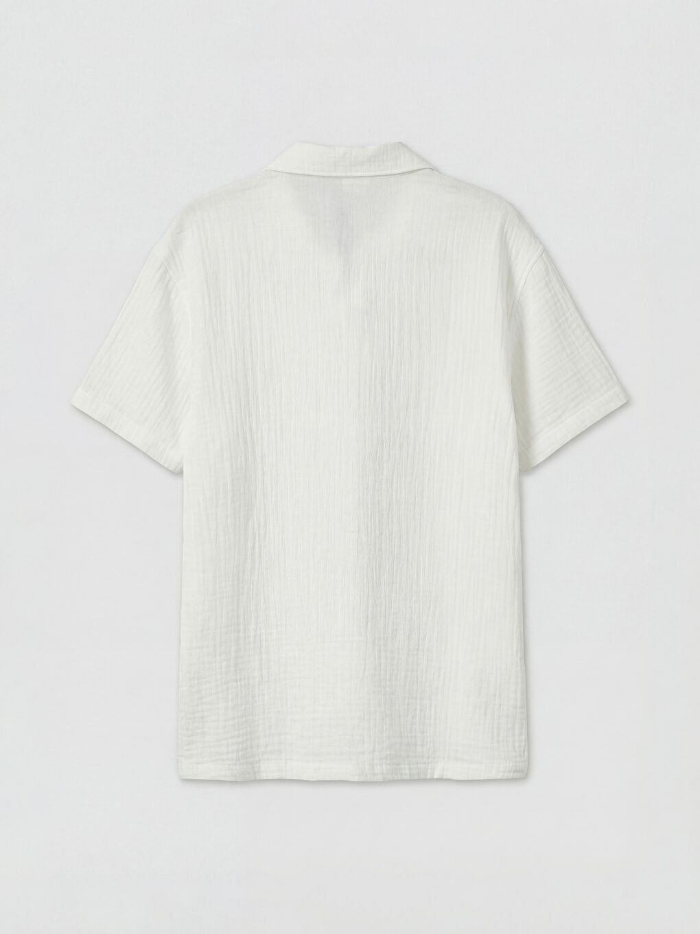 Short Sleeve Boys' Muslin Shirt-1